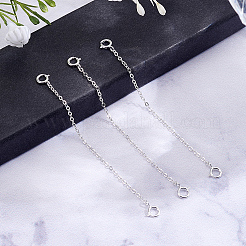 3Pcs Sterling Silver Chain Extender&nbsp;STER-BBC0009-70A
