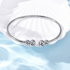 304 Stainless Steel Cuff Bangles&nbsp;BJEW-P310-08P