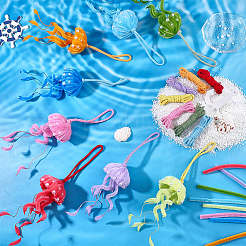 112Pcs 8 Colors DIY Plush Sticks&nbsp;FIND-SC0022-36