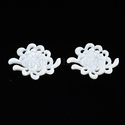 Natural White Shell Cabochons&nbsp;SSHEL-N027-124-02