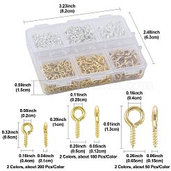 720Pcs 6 Styles Iron Screw Eye Pin Peg Bails&nbsp;IFIN-FS0001-59