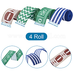 4 Rolls 4 Style Polyester Ribbons&nbsp;OCOR-PJ0001-004