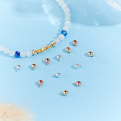 66Pcs 3 Colors Brass Crimp Beads&nbsp;KK-GA0002-61