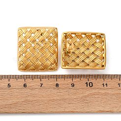 304 Stainless Steel Woven Stud Earrings&nbsp;EJEW-R027-04G-01