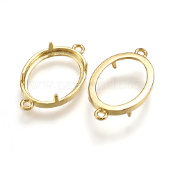 Brass Cabochon Connector Settings&nbsp;KK-K196-26G