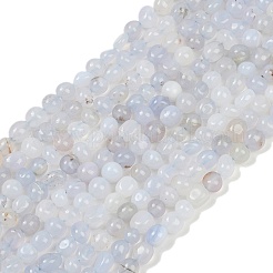 Nature Blue chalcedony Beads Strands&nbsp;G-D303-01