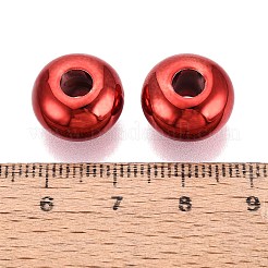 UV Plating Opaque Acrylic European Beads&nbsp;PACR-T017-19M-10