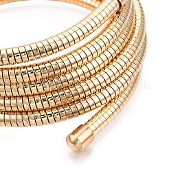Iron Round Snake Chains Wrap Cuff Bangles&nbsp;BJEW-T022-02G