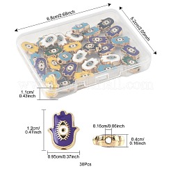 30Pcs Alloy Enamel Beads&nbsp;ENAM-FS0003-56