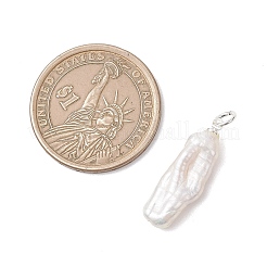 Natural Baroque Keshi Pearl Pendants&nbsp;PALLOY-JF04918