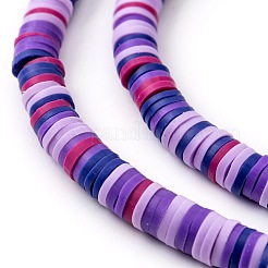 Handmade Polymer Clay Beads Strands&nbsp;CLAY-R089-6mm-T02B-28
