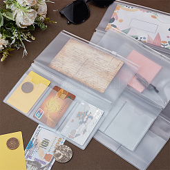 Rectangle PVC Storage Bag for Travel Notebook&nbsp;LS-OFST-WH0899-019A