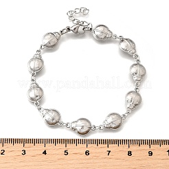 304 Stainless Steel Ladybug Link Bracelets for Women&nbsp;BJEW-K226-15A-P