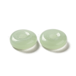 ガラスフレームコネクター  イミテーション翡翠  丸いリング  ミックスカラー  10x3.5mm  内径：2.5mm&nbsp;GLAA-M043-02B