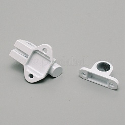 Aluminum & Alloy Lock Catch Clasps&nbsp;LS-CABI-WH0001-001A