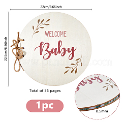 Paper Notebooks with Wood Cover&nbsp;AJEW-WH0481-86