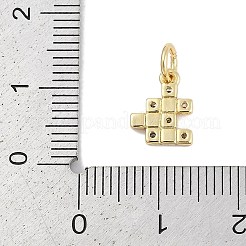 Brass Micro Pave Cubic Zirconia Pendants&nbsp;KK-Q028-38G