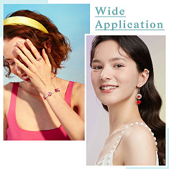 クリスマス 不透明アクリルビーズ  イチゴとフラットラウンド  ミックスカラー  14mm  穴：1~1.5mm&nbsp;SACR-TAC0015-01M