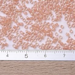 MIYUKIデリカビーズ  シリンダー  日本製シードビーズ  11/0  （db0068)桃の裏地  1.3x1.6mm  穴：0.8mm  約20000個/袋  100 G /袋&nbsp;SEED-J020-DB0068