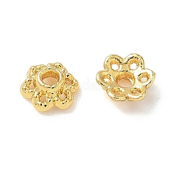 Flower Brass Bead Caps&nbsp;KK-P342-03G