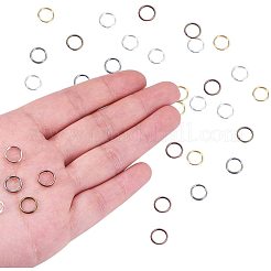 鉄の分割リングセット  ミックスカラー  8x1.4mm  内径約6.6mm  約400個/箱&nbsp;IFIN-PH0001-11-8mm