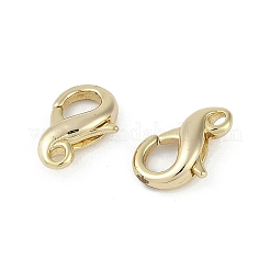 真鍮カニカン  カドミウムフリー＆ニッケルフリー＆鉛フリー  18KGP本金メッキ  13.5x9.5x4mm  穴：1.6mm&nbsp;KK-Z078-04G