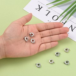 亜鉛合金の欧州ハンガー  カドミウムフリー＆鉛フリー  保釈ビーズ  プラチナカラー  コラム  9x12x4mm  穴：2mm&nbsp;X-MPDL-H119-N