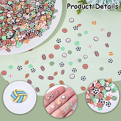 90Pcs 9 Styles Handmade Polymer Clay Beads&nbsp;CLAY-SC0002-77