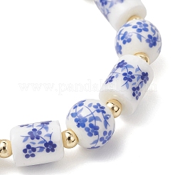 Blue and White Handmade Porcelain Beads Sracelets for Women&nbsp;BJEW-JB12972