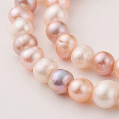 Natural Cultured Freshwater Pearl Beads Strands&nbsp;PEAR-G007-10-01