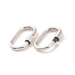 スターリングシルバーのロッキングカラビナ925個  クイックリンク  オーバル  アンティークシルバー  15x9x1.5mm  内径：12x5mm&nbsp;STER-D036-14AS