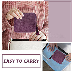 Velvet Jewelry Storage Zipper Pouches&nbsp;ABAG-WH0063-117A