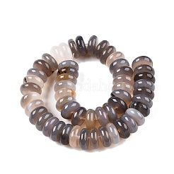 Natural Grey Agate Beads Strands&nbsp;G-T138-71