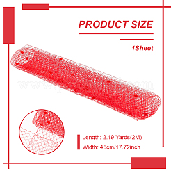 Deco Mesh Ribbons&nbsp;SRIB-WH0011-179B-03