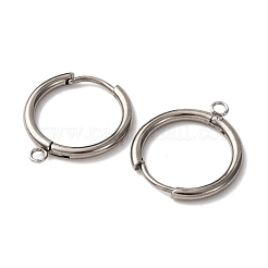 201 Stainless Steel Hoop Earring Findings&nbsp;STAS-D379-05B-P