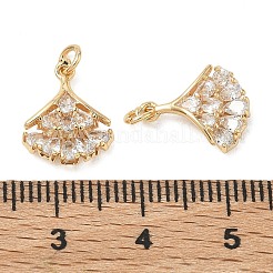 SHEGRACE Brass Micro Pave Cubic Zirconia Pendants&nbsp;XGRQ3D997-517G