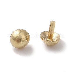 真鍮製ペンダントベイル  鉛フリー＆カドミウムフリー  24KGP本金メッキ  3x3.5mm&nbsp;KK-K383-21B-G
