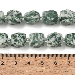 Natural Green Spot Jasper Beads Strands&nbsp;GG-CBAF8A8-A01-01