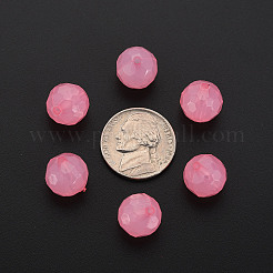 模造ゼリーアクリルビーズ  多面カット  ラウンド  鮭色  12x11.5mm  穴：1.8mm  約560個/500g&nbsp;MACR-S373-97B-E03