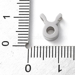 星座 304 ステンレススチール チャーム  牡牛座  9x7.5x3mm  穴：2mm&nbsp;LS-STAS-U038-01P-02