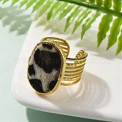 304 Stainless Steel Open Cuff Rings for Women&nbsp;RJEW-K248-14G