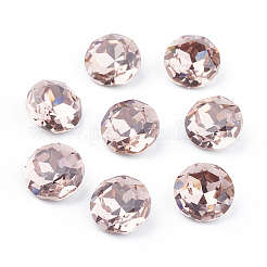 Pointed Back & Back Plated K9 Glass Rhinestone Cabochons&nbsp;RGLA-J012-10mm-319