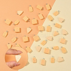40Pcs 8 Styles Resin Imitation Food Pendants&nbsp;RESI-YW0004-15