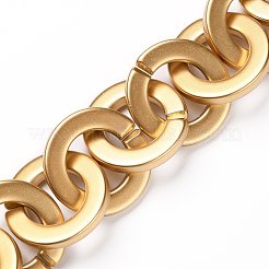Handmade Opaque Spray Painted Acrylic Rolo Chains&nbsp;AJEW-JB00846