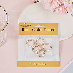 5Pcs Brass Spring Gate Rings&nbsp;KK-BBC0012-51