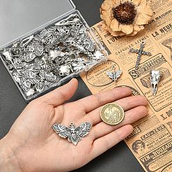50Pcs 5 Styles Tibetan Style Alloy Pendants&nbsp;FIND-YW0012-58