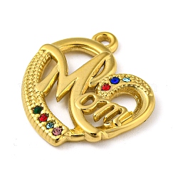 Ion Plating(IP) Real 18K Gold Plated 304 Stainless Steel Rhinestone Pendants&nbsp;STAS-P341-09G-01
