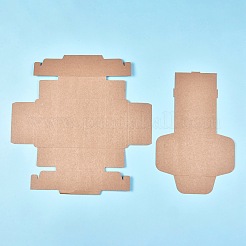 クラフト紙ギフトボックス  折りたたみボックス  正方形  バリーウッド  完成品：15x15x6.3cm  インナーサイズ：13x13x6センチメートル  展開サイズ：43.1x43.1x0.03cmと37.5x24x0.03cm&nbsp;LS-CON-K006-06A-01