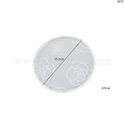 Camelia Pattern Food Grade Silicone Coaster Molds&nbsp;PW-WG32450-02