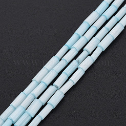 Glass Silk Stain Style Beads Strands&nbsp;GLAA-N047-001B-01